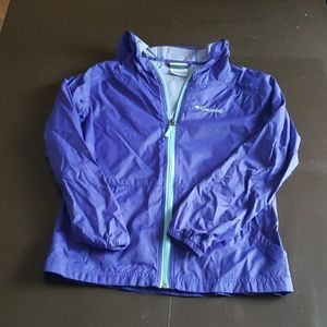 Girls Columbia zip up windbreaker